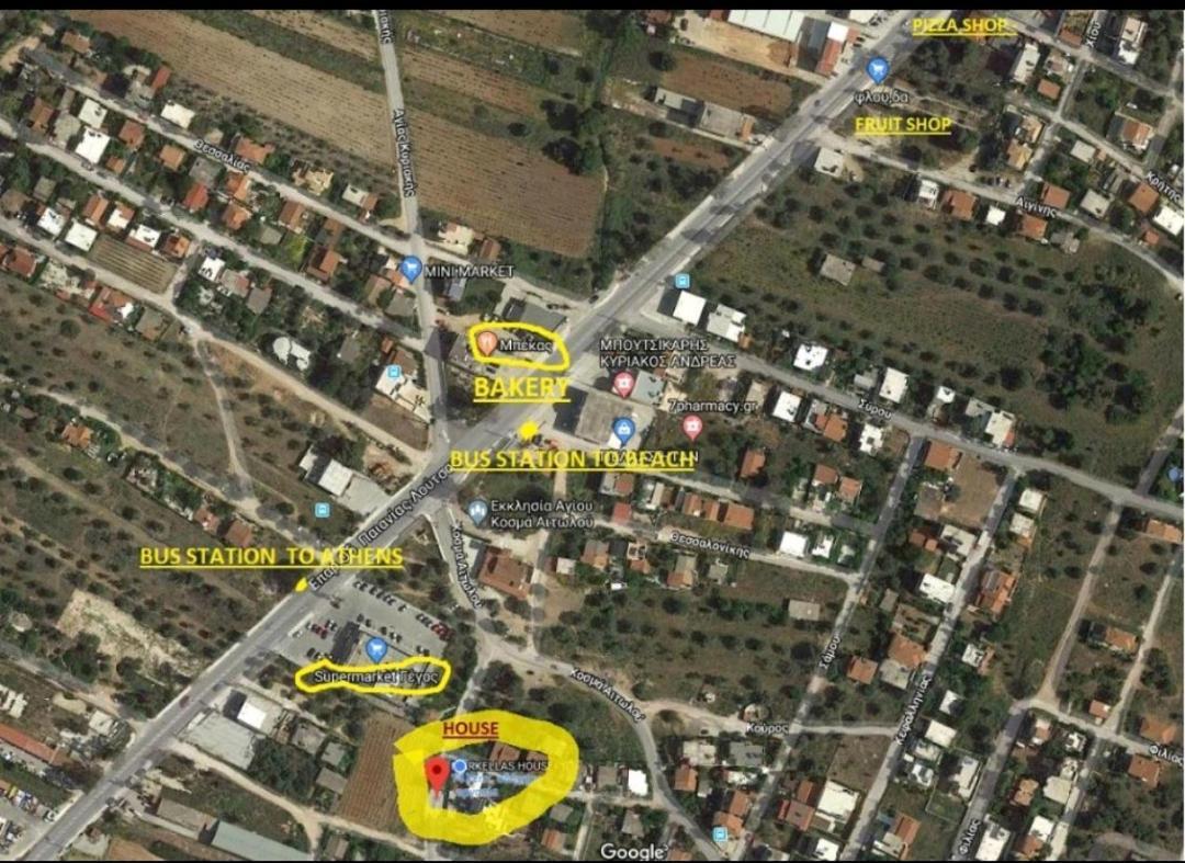 Apartamento Georgias House 7 Min From Athens Airport Artemida  Exterior foto